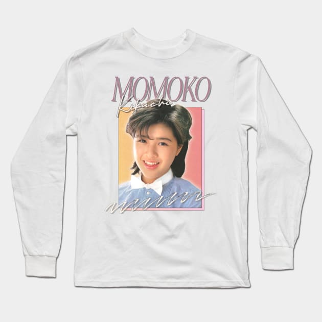 Momoko Kikuchi / Retro 80s Fan Art Design Long Sleeve T-Shirt by DankFutura